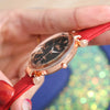 WOKAI high quality fashion casual women&#39;s belt Quartz Watch Lady student full diamond fashion vintage clock women